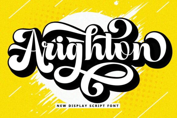 Arighton – Bold Retro Display Font