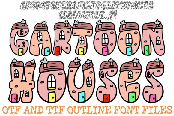Cartoon Houses Font Review