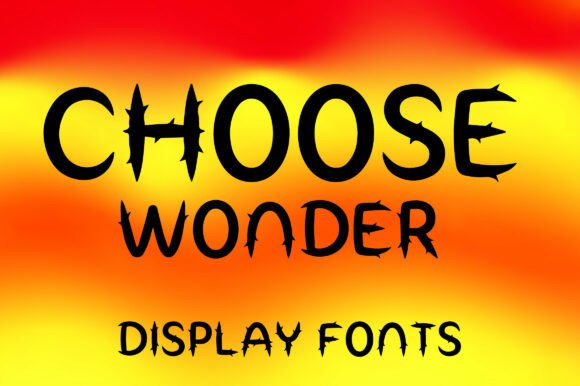 Choose Wonder Font for Web Design