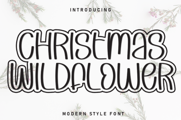 Christmas Wildflower Font