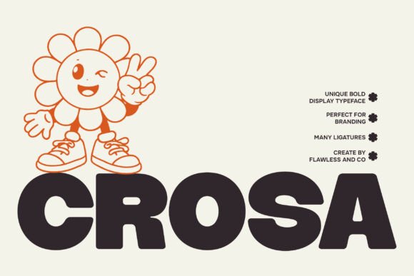 Crosa: A Bold Display Font for Creative Campaigns