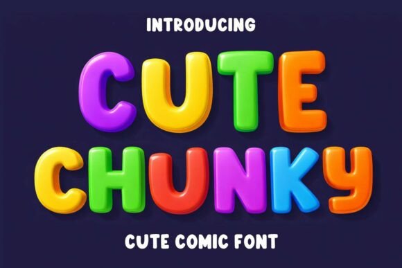 Cute Chunky Font for Bold Branding