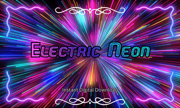 Electric Neon Font for Bold Branding