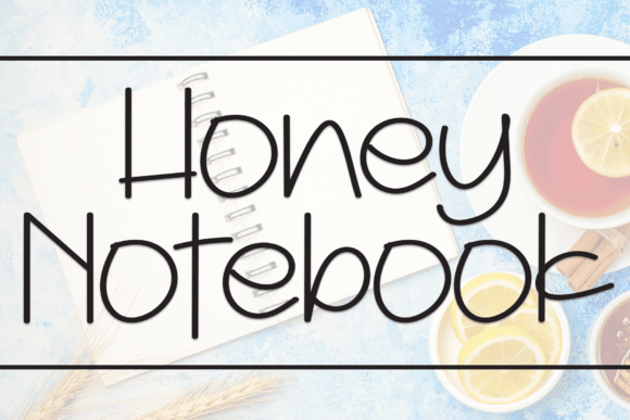 Honey Notebook Font
