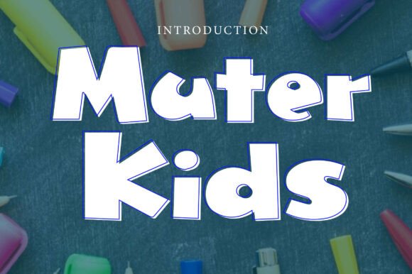 Muter Kids Font for Creative Projects