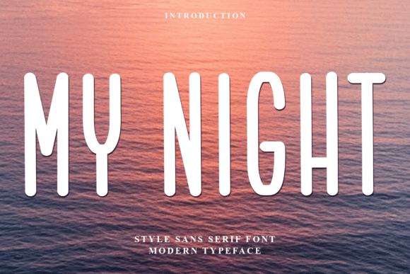 My Night Font for Web Design