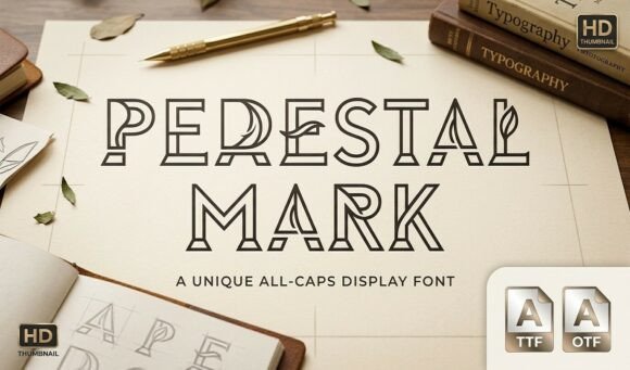 Pedestal Mark Font for Web Design