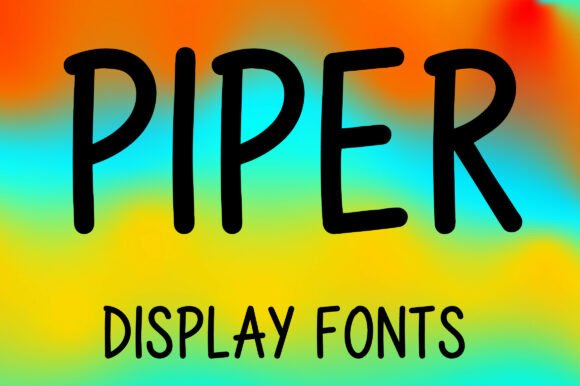Piper: A Playful Display Font