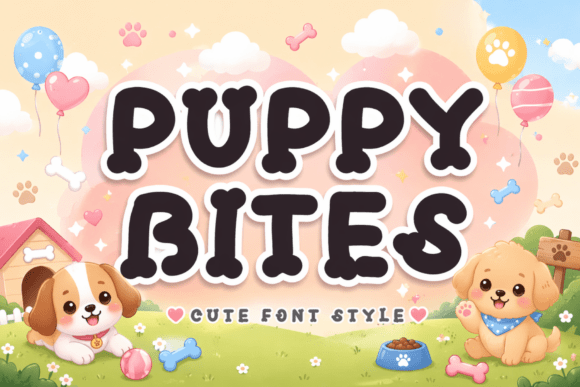 Puppy Bites Font for Web Design