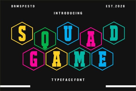 Squad Game Font for Bold Web Design