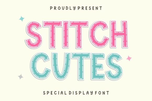 Stitch Cutes: A Charming Display Font for Business Branding