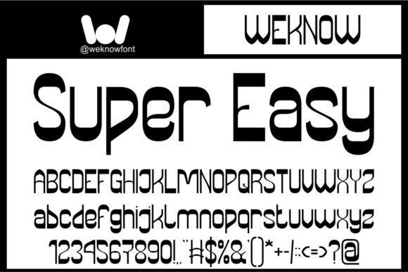 Super Easy Font for Bold Design