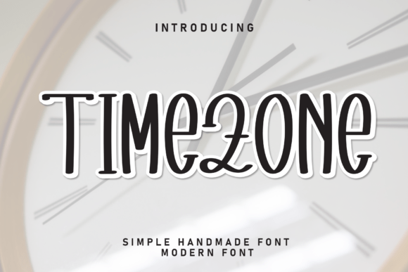 Timezone Font for Creative Campaigns